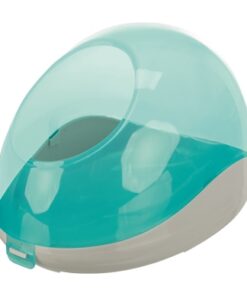 TRIXIE ZANDBAD DEGOES / CHINCHILLA'S KUNSTSTOF GRIJS / TURQUOISE