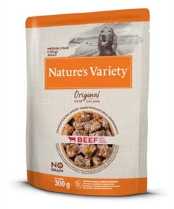 NATURES VARIETY ORIGINAL ADULT MEDIUM / MAXI POUCH BEEF NO GRAIN