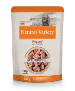 NATURES VARIETY ORIGINAL ADULT MEDIUM / MAXI POUCH TURKEY NO GRAIN