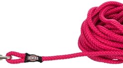 TRIXIE HONDENRIEM SLEEPLIJN ROND MET TRIGGER SNAP HAAK FUCHSIA ROZE