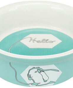 TRIXIE VOERBAK / WATERBAK KERAMIEK STRIP KONIJN ASSORTI