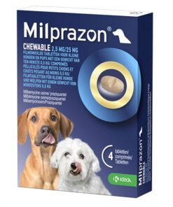 KRKA MILPRAZON KAUWTABLETTEN ONTWORMINGSTABLETTEN HOND