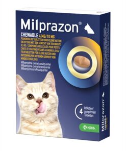 KRKA MILPRAZON KAUWTABLETTEN ONTWORMINGSTABLETTEN KAT
