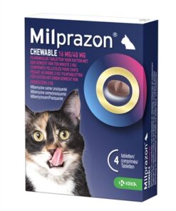 ZZZKRKA MILPRAZON KAUWTABLETTEN ONTWORMINGSTABLETTEN KAT