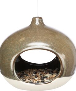 TRIXIE VOERBAK HANGEND KERAMIEK CREME / BOSGROEN