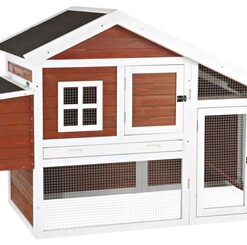 TRIXIE NATURA KIPPENHOK GRENENHOUT BRUIN / WIT