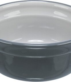 TRIXIE VOERBAK DRINKBAK KERAMIEK GRIJS / LICHTGRIJS