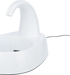 TRIXIE DRINKFONTEIN CURVED STREAM KUNSTSTOF WIT