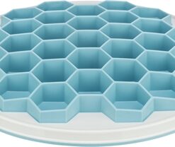 TRIXIE SLOWFEEDING PLAATHIVE KUNSTSTOF / TPR / TPE GRIJS / BLAUW
