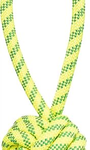 TRIXIE AQUATOY TOUW MET BAL DRIJVEND POLYESTER GEEL / GROEN