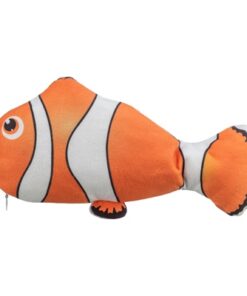 TRIXIE SPARTEL VIS STOF CATNIP ORANJE