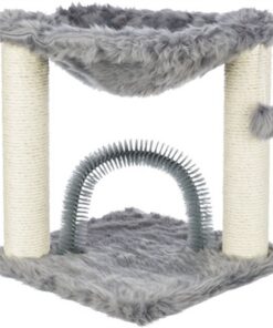 TRIXIE KRABPAAL BAZA MET BORSTEL GRIJS