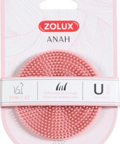 ZOLUX ANAH BORSTEL ROND RUBBER ROZE