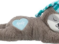 TRIXIE PLUCHE LUIAARD GRIJS MET HEARTBEAT VOOR PUPPY