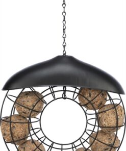 TRIXIE MEZENBOLHOUDER ROND MET DAK ZWART