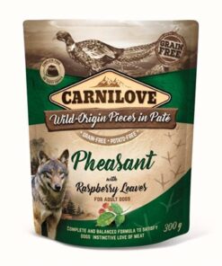 CARNILOVE DOG POUCH FAZANT / FRAMBOZENBLAD