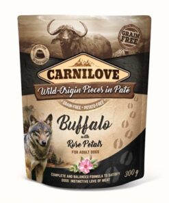 CARNILOVE DOG POUCH BUFFEL / ROZENBLAD