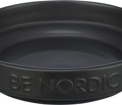 TRIXIE BE NORDIC VOERBAK KAT KERAMIEK / RUBBER ZWART