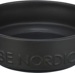 TRIXIE BE NORDIC VOERBAK HOND KERAMIEK / RUBBER ZWART