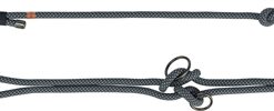 TRIXIE SOFT ROPE HONDENRIEM VERSTELBAAR ZWART / GRIJS