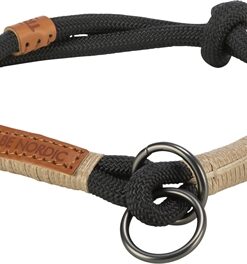 TRIXIE BE NORDIC HALSBAND HOND HALF-SLIP ZWART / ZAND