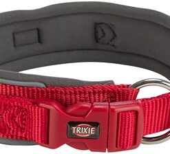 TRIXIE PREMIUM HALSBAND HOND EXTRA BREED ROOD / GRAFIET GRIJS