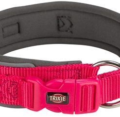 TRIXIE PREMIUM HALSBAND HOND EXTRA BREED FUCHSIA / GRAFIET GRIJS