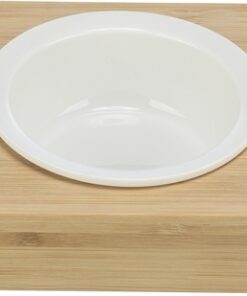 TRIXIE VOERBAK / WATERBAK MET HOUDER KERAMIEK / BAMBOE