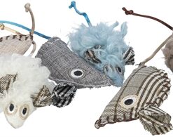 TRIXIE KATTENSPEELGOED MUIS PLUCHE STOF MET CATNIP