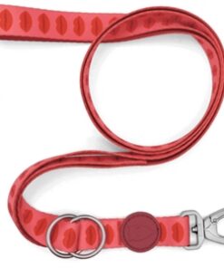 MORSO HONDENRIEM VERSTELBAAR GERECYCLED LIPSTICK ROZE