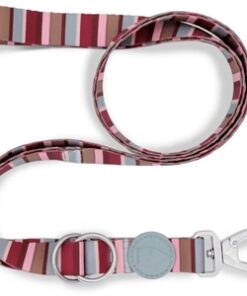 MORSO HONDENRIEM VERSTELBAAR GERECYCLED SKYLINE ROOD / ROZE