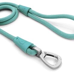 MORSO HONDENRIEM REGULAR ROPE GERECYCLED AQUAMARINE BLAUW