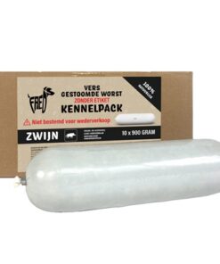 FREDS GESTOOMD VERS VLEES WORST KENNELPACK ZWIJN GRAAN EN GLUTENVRIJ