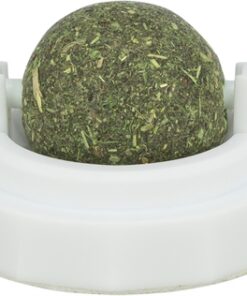 TRIXIE CATNIP BAL MET HOUDER ZELFKLEVEND