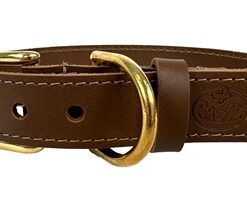 SAZZZ HALSBAND HOND BRAVEHEART CLASSIC LEER ZADEL BRUIN