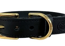 SAZZZ HALSBAND HOND BRAVEHEART CLASSIC LEER ZWART
