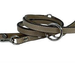 SAZZZ HONDENRIEM FEARLESS VINTAGE VERSTELBAAR LEER BEIGE