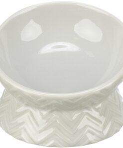 TRIXIE VERHOOGDE VOERBAK / WATERBAK KERAMIEK LICHT TAUPE