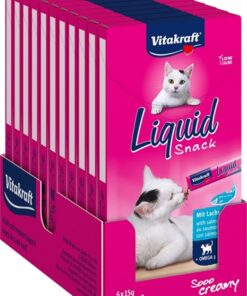 VITAKRAFT CAT LIQUID SNACK ZALM & OMEGA