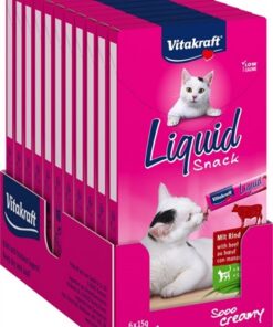 VITAKRAFT CAT LIQUID SNACK RUND & INULINE