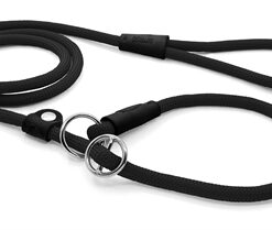 MORSO HONDENRIEM RETRIEVERLIJN SOFT ROPE GERECYCLED ZWART