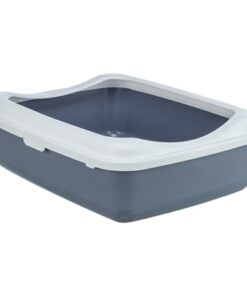 TRIXIE KATTENBAK CLASSIC MET RAND PAARS / WIT