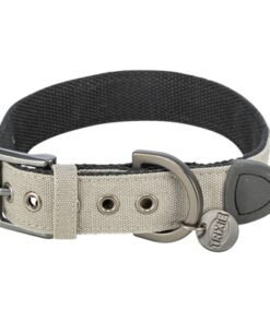 TRIXIE HALSBAND HOND CITYSTYLE EXTRA BREED KATOEN LICHTGRIJS