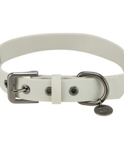 TRIXIE HALSBAND HOND CITYSTYLE PVC LICHTGRIJS