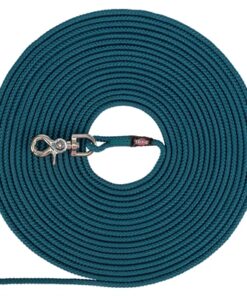 TRIXIE HONDENRIEM SLEEPLIJN ROND ZONDER HANDLUS PETROL BLAUW