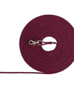 TRIXIE HONDENRIEM SLEEPLIJN ROND ZONDER HANDLUS SANGRIA ROOD