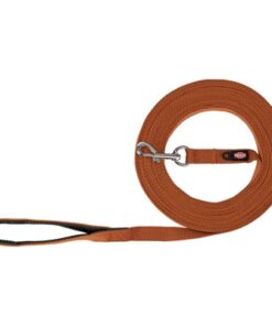 TRIXIE HONDENRIEM SLEEPLIJN KATOEN ROEST BRUIN