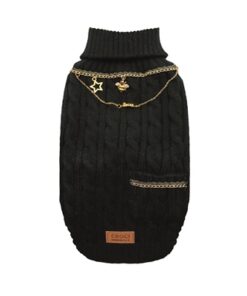 CROCI HONDENTRUI MET KETTING GOUDKLEURIG / ZWART