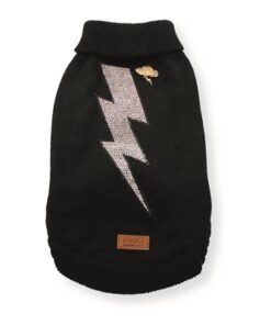 CROCI HONDENTRUI THUNDER BLIKSEMSCHICHT ZWART