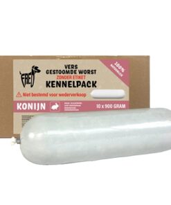 FREDS GESTOOMD VERS VLEES WORST KENNELPACK KONIJN GRAAN EN GLUTENVRIJ